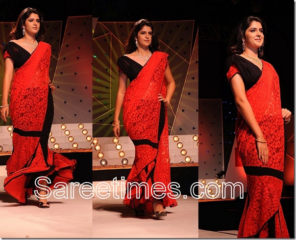 Deeksha_Seth_Red_Saree