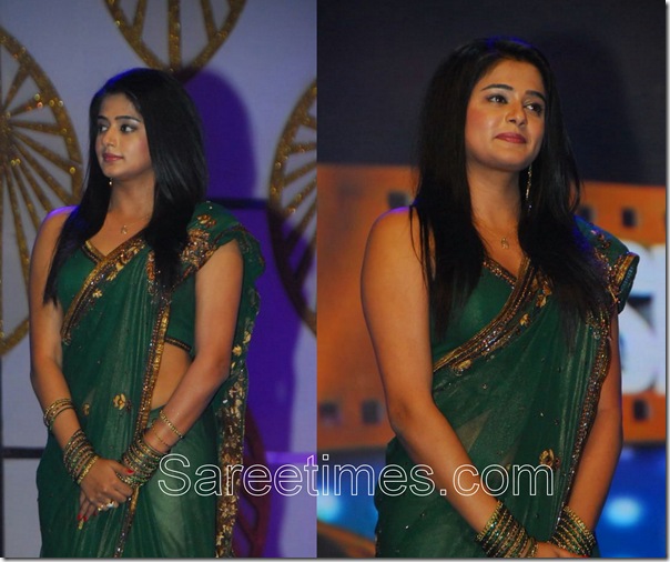 Priyamani_Green_Saree