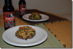 Broccoli Stuffed Portabella Mushrooms