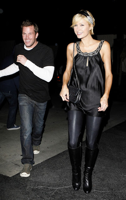 Paris Hilton leaving Teddy's Nightclub with Amanda Bynes ex-boyfriend Doug Reinhardt Los Angeles, California - 28.02.09 Credit: (Mandatory): WENN.com
