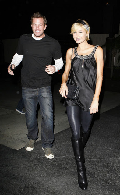 Paris Hilton leaving Teddy's Nightclub with Amanda Bynes ex-boyfriend Doug Reinhardt Los Angeles, California - 28.02.09 Credit: (Mandatory): WENN.com
