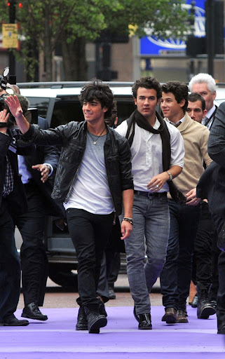 Kevin Jonas, Joe Jonas, and Nick Jonas Jonas Brothers In 3D - UK film premiere held at the Empire Leicester Square. London, England - 13.05.09 Credit: (Mandatory): WENN.com
