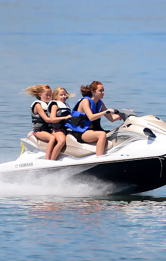 Miley Cyrus take her jet ski for a spin with his little sister Noah and a friend <P> Pictured: Miley Cyrus <B>Ref: SPL107672 190609 </B><BR/> Picture by: Sinky/Macca/Splash News<BR/> </P><P> <B>Splash News and Pictures</B><BR/> Los Angeles: 310-821-2666<BR/> New York: 212-619-2666<BR/> London: 870-934-2666<BR/> photodesk@splashnews.com<BR/> </P>