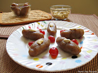 Sapota Rolls or Chiku Halwa