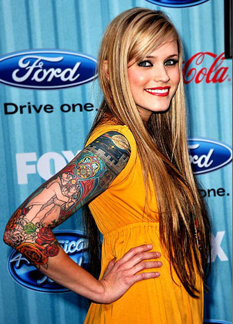 Tattoos on Women Celebrity