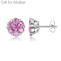 Pink Sapphire Earring