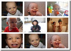 11 month old Owen collage