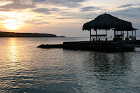 Sunset over the gazebo