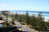 The view from our apartment at Burleigh