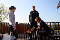 BBQ on the back deck