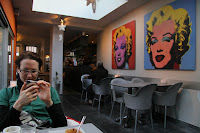 In the coffee shop