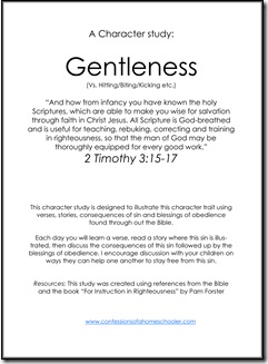 Printables Bible Character Study Worksheet 10 days of character studies day 2 confessions a homeschooler gentleness 1