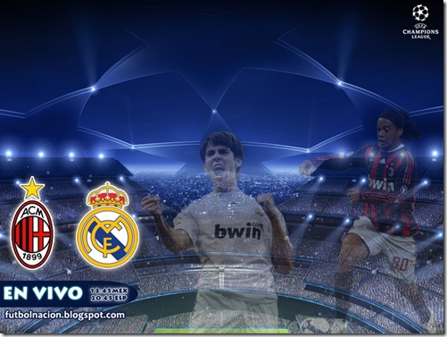 milan vs madrid uefa champions league en vivo