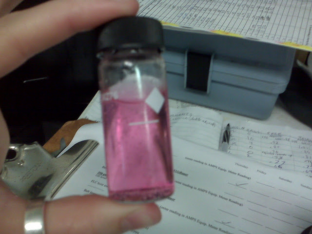 Pink water