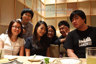 Jotheblur farewell dinner