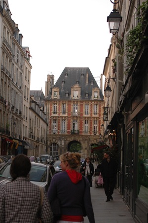 Sage and me on a street in Paris