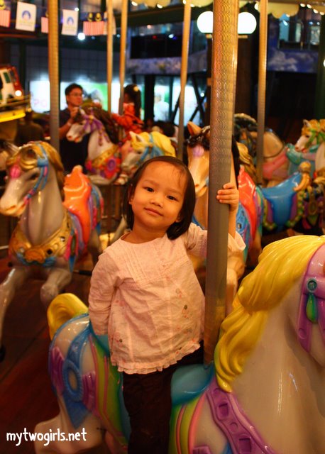 Zaria on carousel