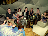 At Gilt bar, and joined by Amanda.