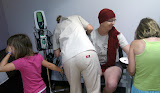 No one can bear to look as they inject Trish. No one can bear to look as they inject Trish.