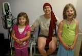 Emma and Lily support their mom at Chemo. Emma and Lily support their mom at Chemo.