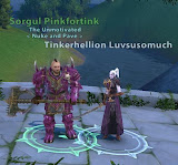 The original pink dye wasn't exactly Pink. (But Sorgul looks great in lavender anyway!) The original pink dye wasn't exactly Pink. (But Sorgul looks great in lavender anyway!)
