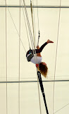 Emmas trick is called the straddle whip and she catches it!