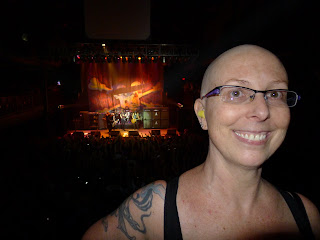 That's Slash right behind you, Trish!
