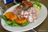 Typical peruvian ceviche