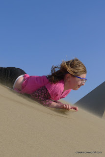You get sandblasted as you surf.
