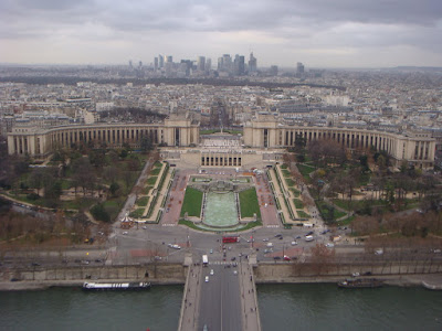 Palais de Chaillot - Visto a partir do topo da Torre Eiffel