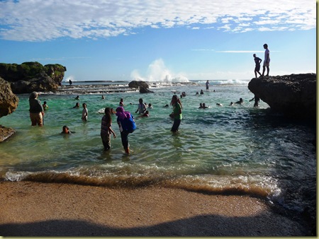 Kids enjoy Umu Beach