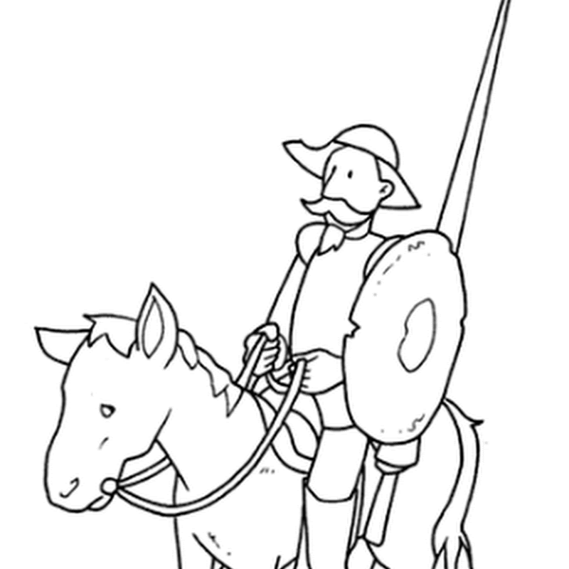 dibujos de Don Quijote de la Mancha para colorear