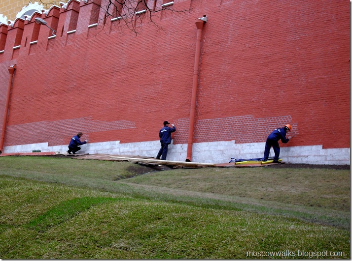 Реставрация Кремлевской стены