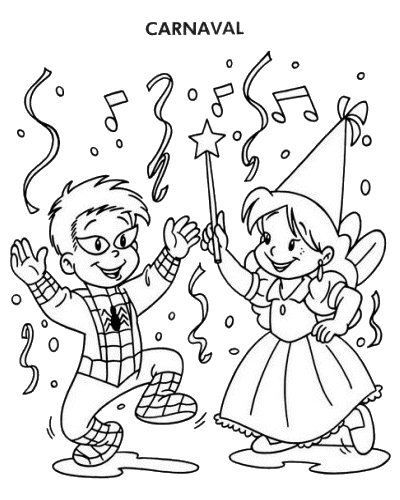 Carnival coloring pages