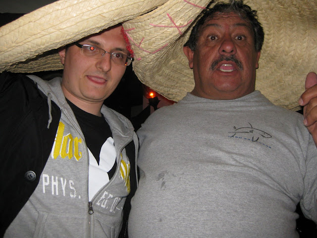 Those sombreros are not big enough.
