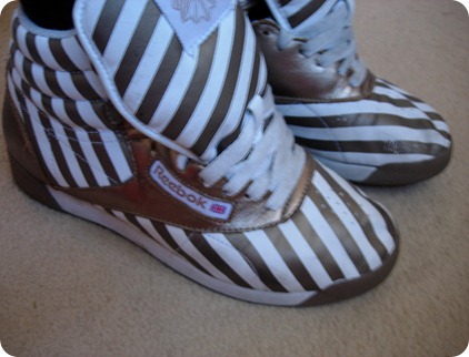 gold stripe reeboks
