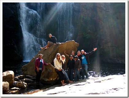Gruppenbild an den McKenzie Wasserfälle