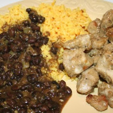 Gatorbek's Cuban Pork, Black Beans, and Yellow Rice