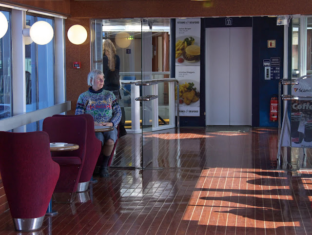 Het was heel rustig op de boot.
