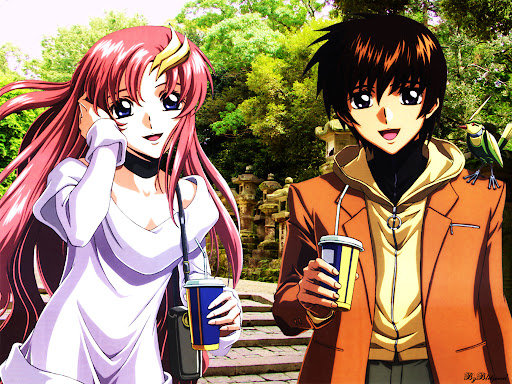Lacus+Clyne,+Kira+Yamto+and+Tori