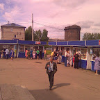 Bahnhofskiosk in Sibirien