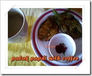 NOT yet 100's palk fritters with coffee