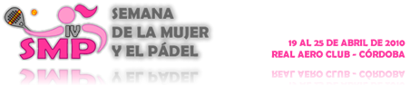 Web semana de la mujer y el Pádel en Cordoba 2010