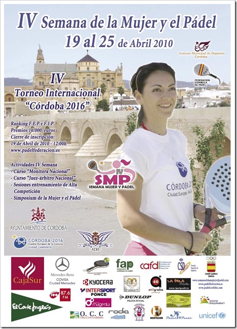 Semana de la Mujer y el Pádel, Córdoba 2010