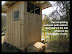 CK composting outhouse with pee bale outside