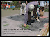 RDLP slag cement slab imprinted with stamps