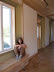The difference in wall depth at the framed openings helped create nice window seats