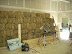 The shop space needs bale storage, a chop saw, compressor and table saw