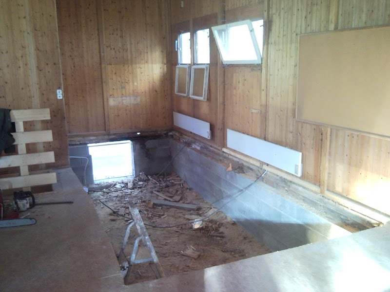 Démontage du plancher