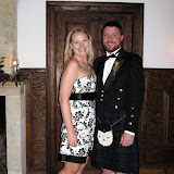 Scott (a groomsman) and Stephanie at the reception.